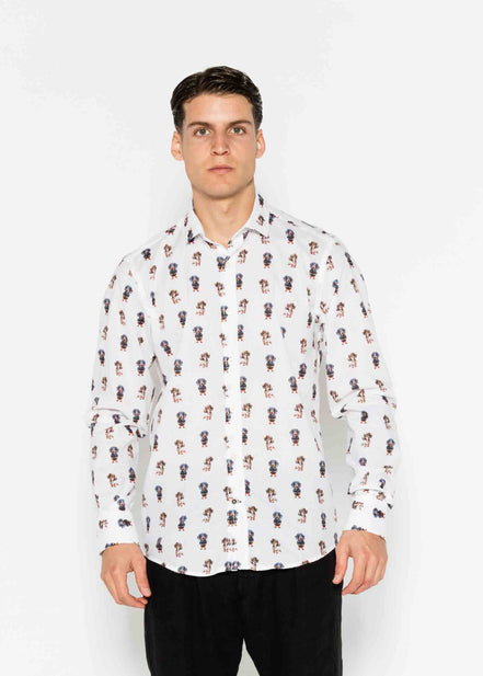 DACHSHUND VOILÈ PRINTED SHIRT M/L