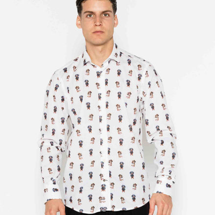 DACHSHUND VOILÈ PRINTED SHIRT M/L