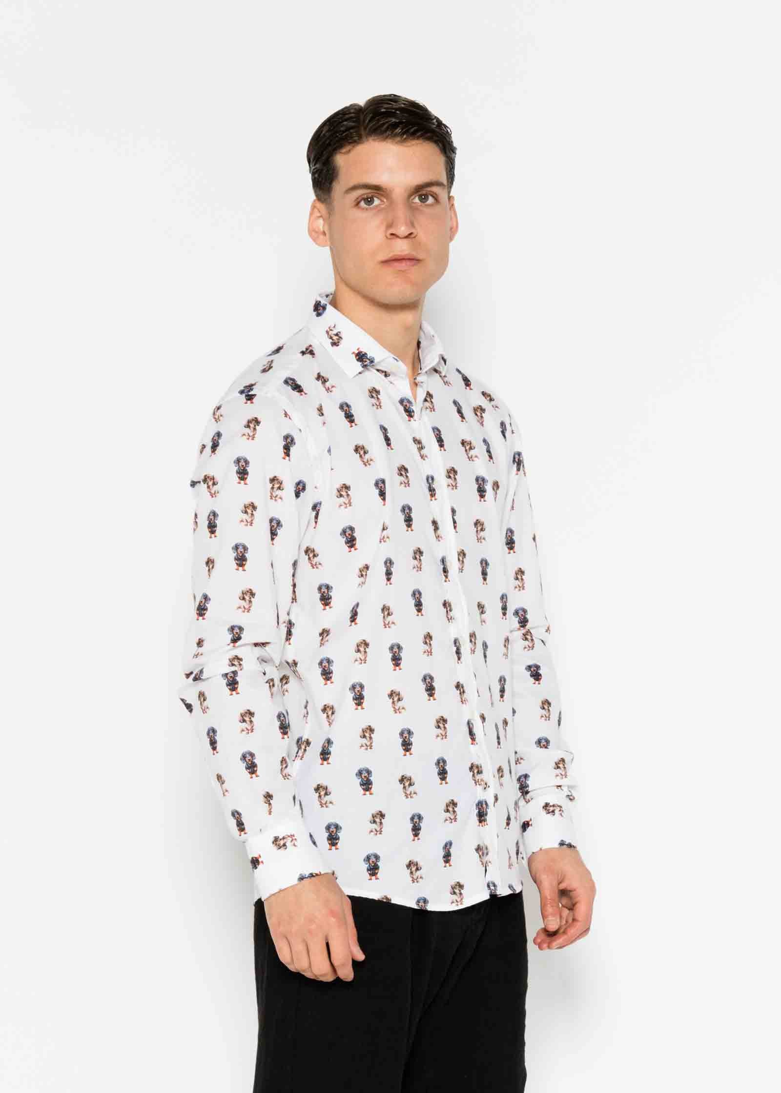 DACHSHUND VOILÈ PRINTED SHIRT M/L