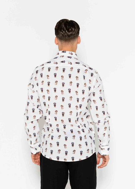 DACHSHUND VOILÈ PRINTED SHIRT M/L