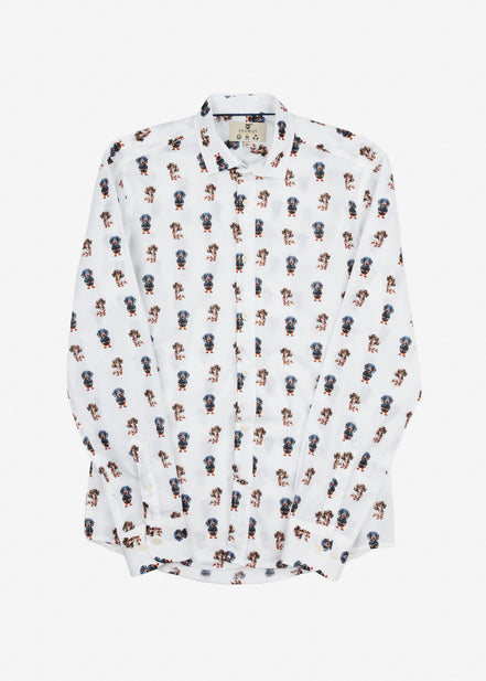 DACHSHUND VOILÈ PRINTED SHIRT M/L