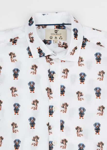 DACHSHUND VOILÈ PRINTED SHIRT M/L