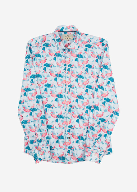 CAMISOLA ESTAMPADA FLAMINGO VOILÈ M/G
