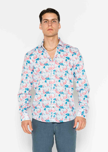CAMISOLA ESTAMPADA FLAMINGO VOILÈ M/G