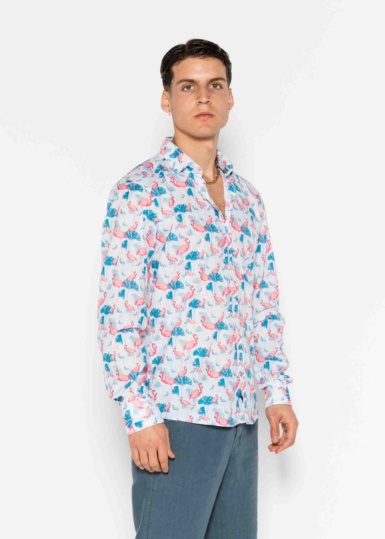 CAMISOLA ESTAMPADA FLAMINGO VOILÈ M/G