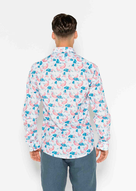 CAMISOLA ESTAMPADA FLAMINGO VOILÈ M/G