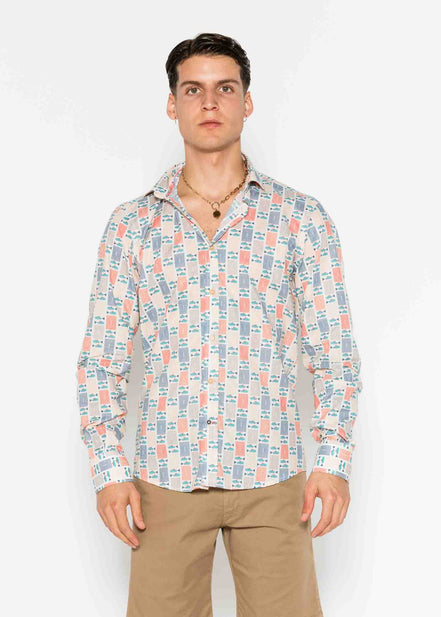 ATLANTIC VOILÈ PRINTED M/L SHIRT