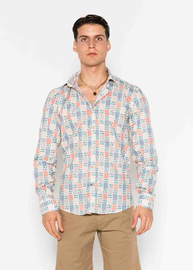 ATLANTIC VOILÈ PRINTED M/L SHIRT