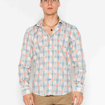 ATLANTIC VOILÈ PRINTED M/L SHIRT