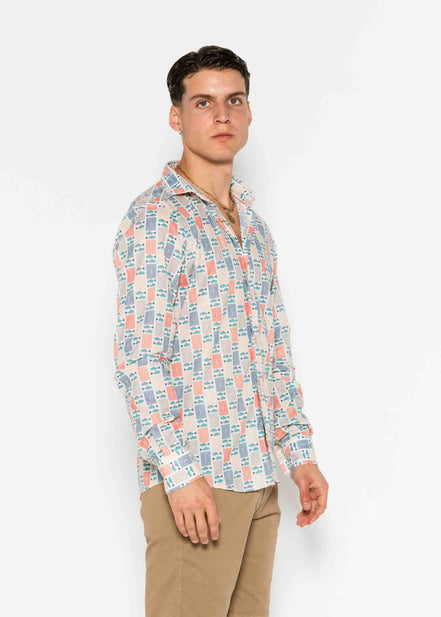 ATLANTIC VOILÈ PRINTED M/L SHIRT