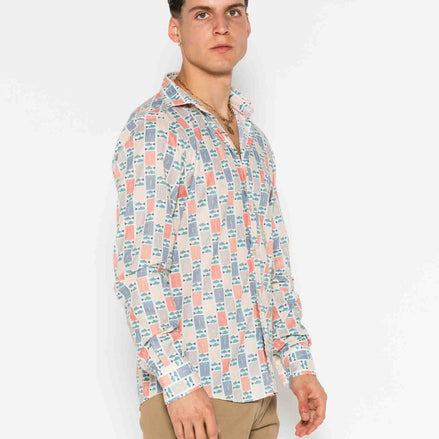 ATLANTIC VOILÈ PRINTED M/L SHIRT