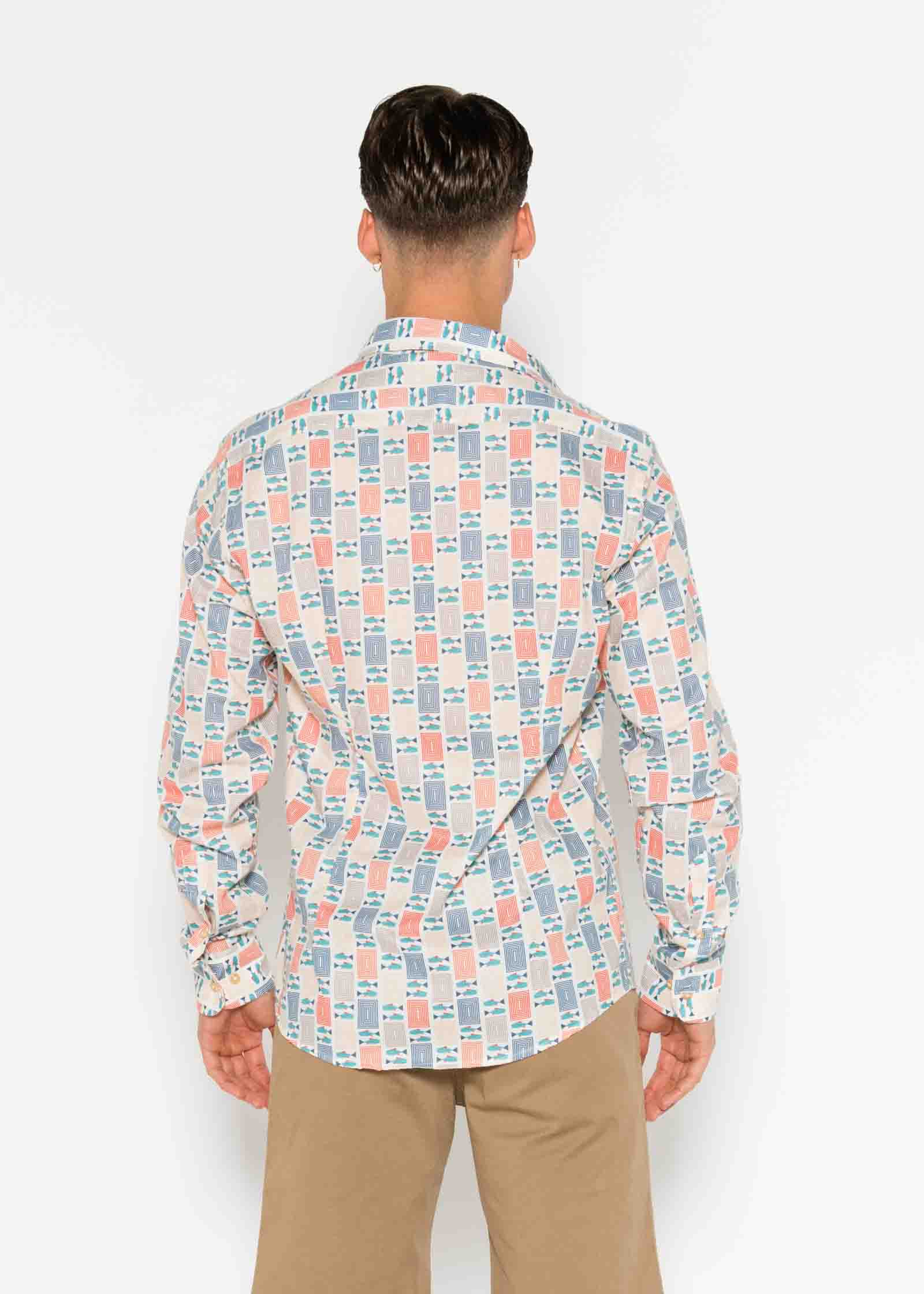ATLANTIC VOILÈ PRINTED M/L SHIRT
