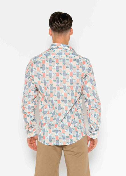 ATLANTIC VOILÈ PRINTED M/L SHIRT