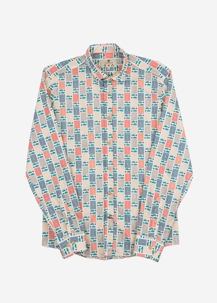 ATLANTIC VOILÈ PRINTED M/L SHIRT