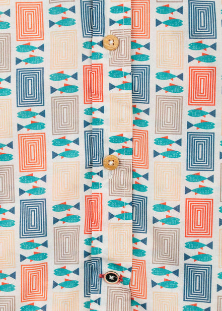 ATLANTIC VOILÈ PRINTED M/L SHIRT