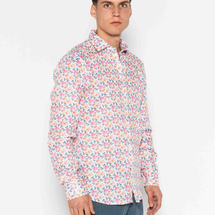M/L PRINTED LINEN SHIRT