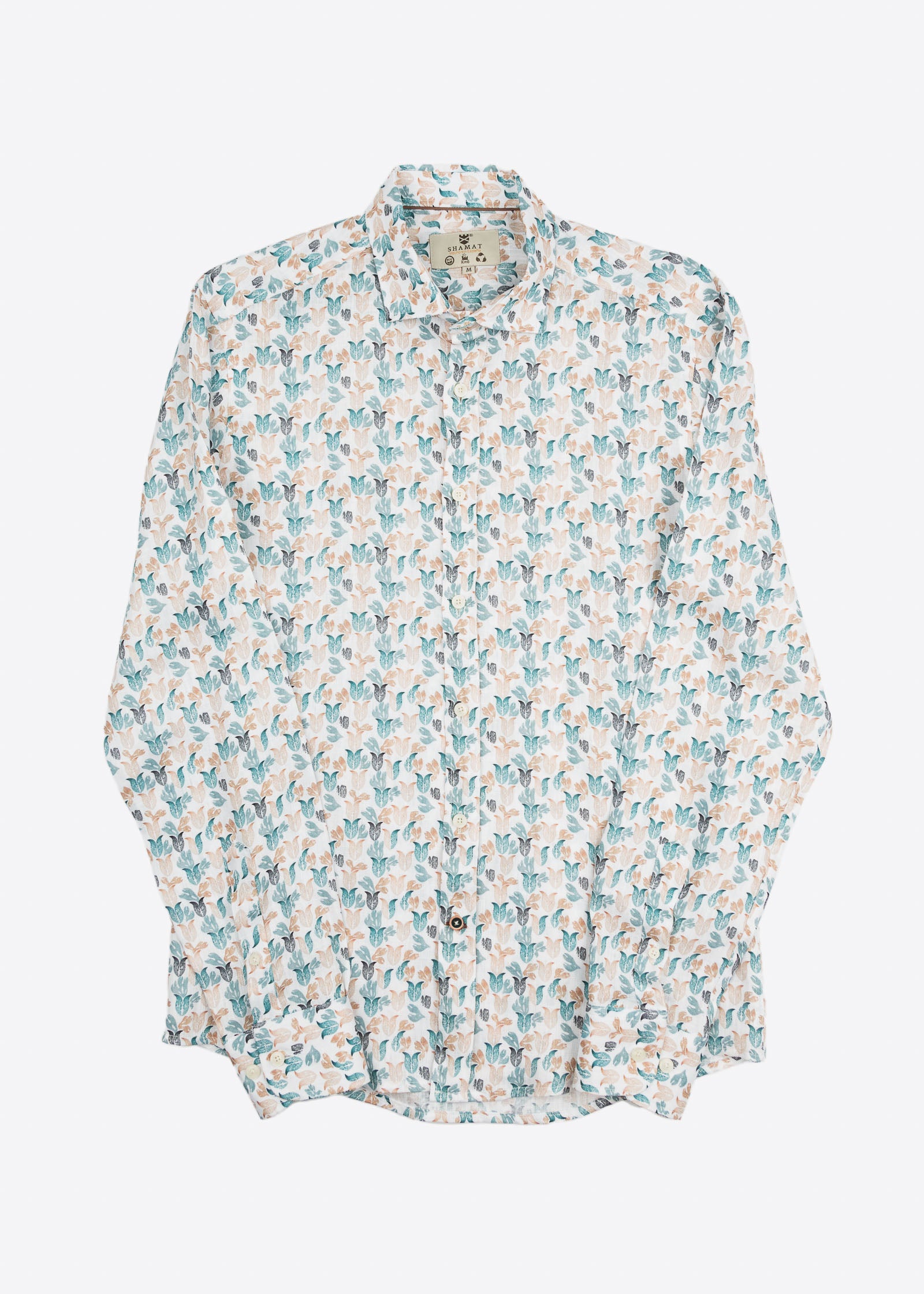 M/L PRINTED LINEN SHIRT
