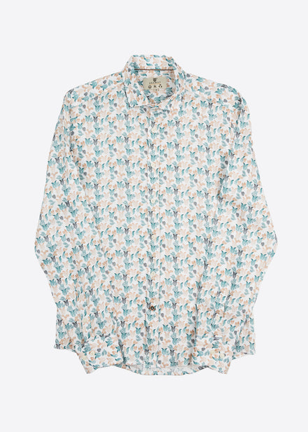 M/L PRINTED LINEN SHIRT