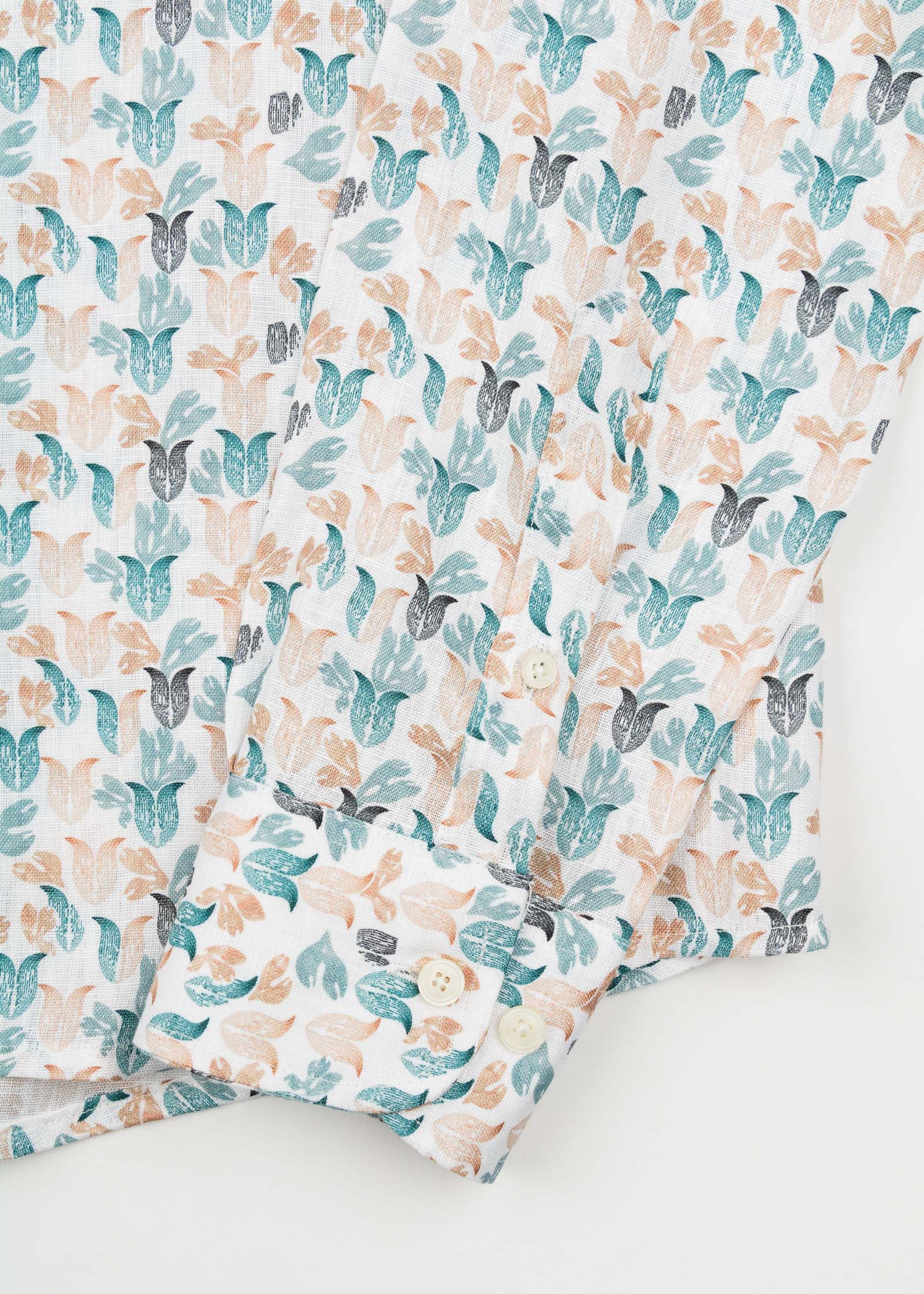 M/L PRINTED LINEN SHIRT