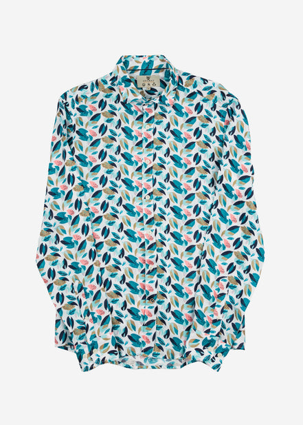 M/L PRINTED LINEN SHIRT