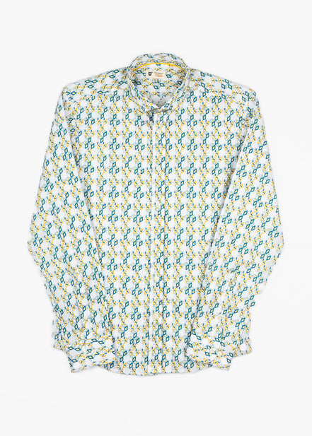 ILLUSION ELASTANE PRINTED SHIRT