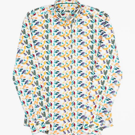 PAPAYA ELASTANE PRINTED SHIRT