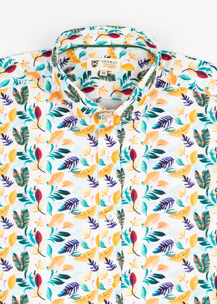 PAPAYA ELASTANE PRINTED SHIRT