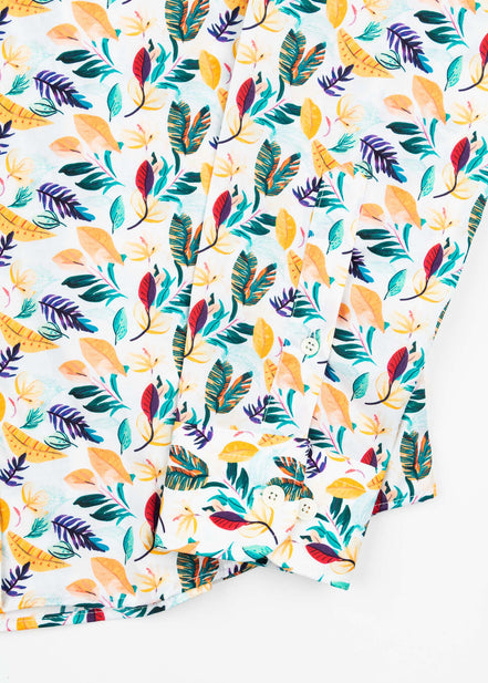 PAPAYA ELASTANE PRINTED SHIRT