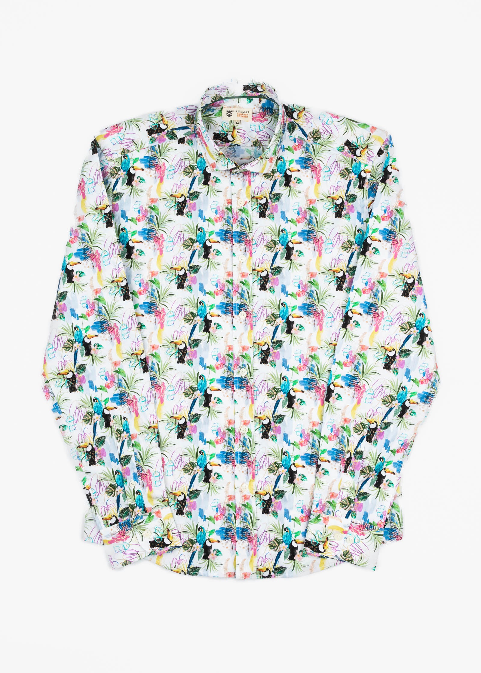 TROPICAL ELASTAN PRINTED SHIRT
