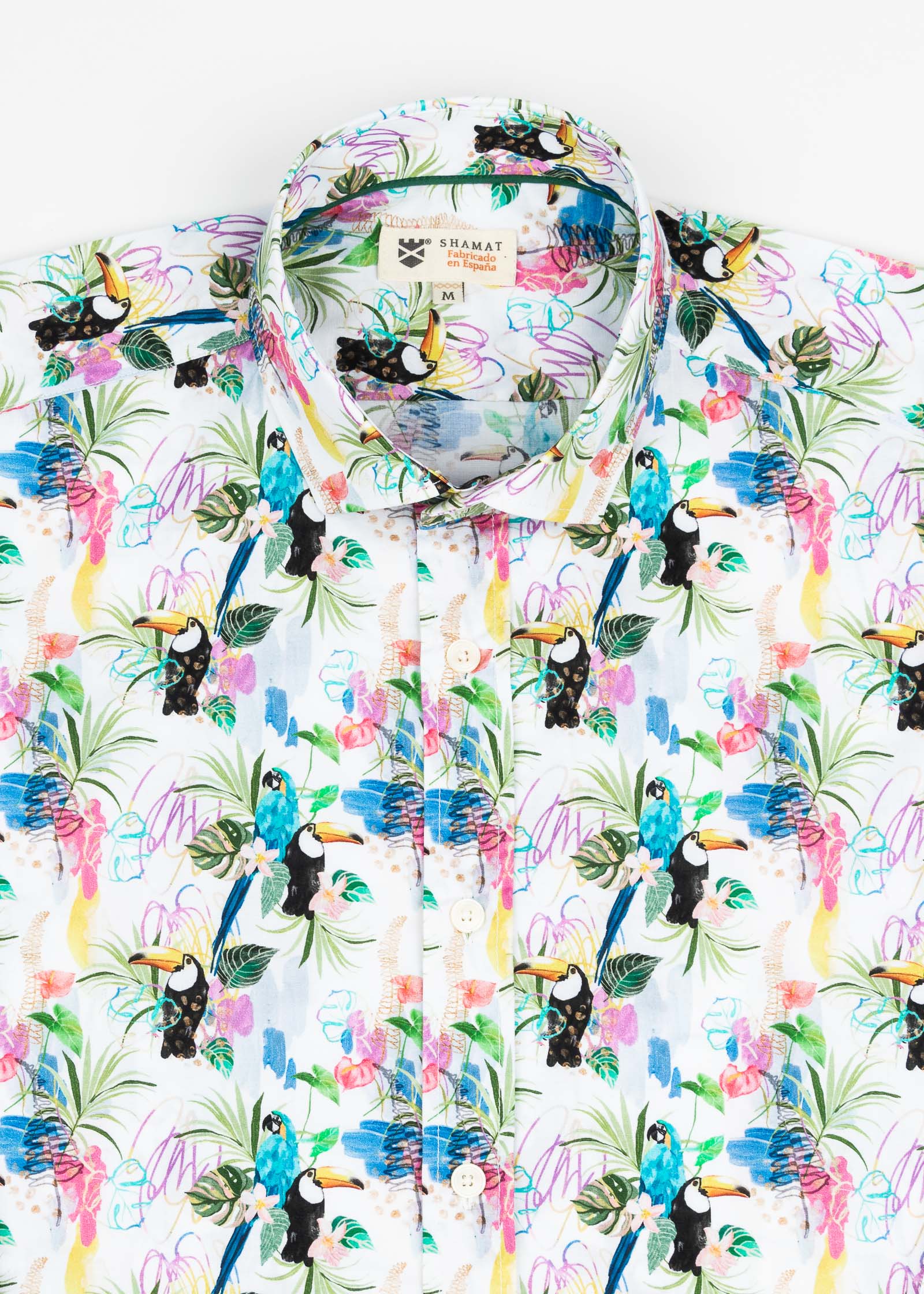TROPICAL ELASTAN PRINTED SHIRT