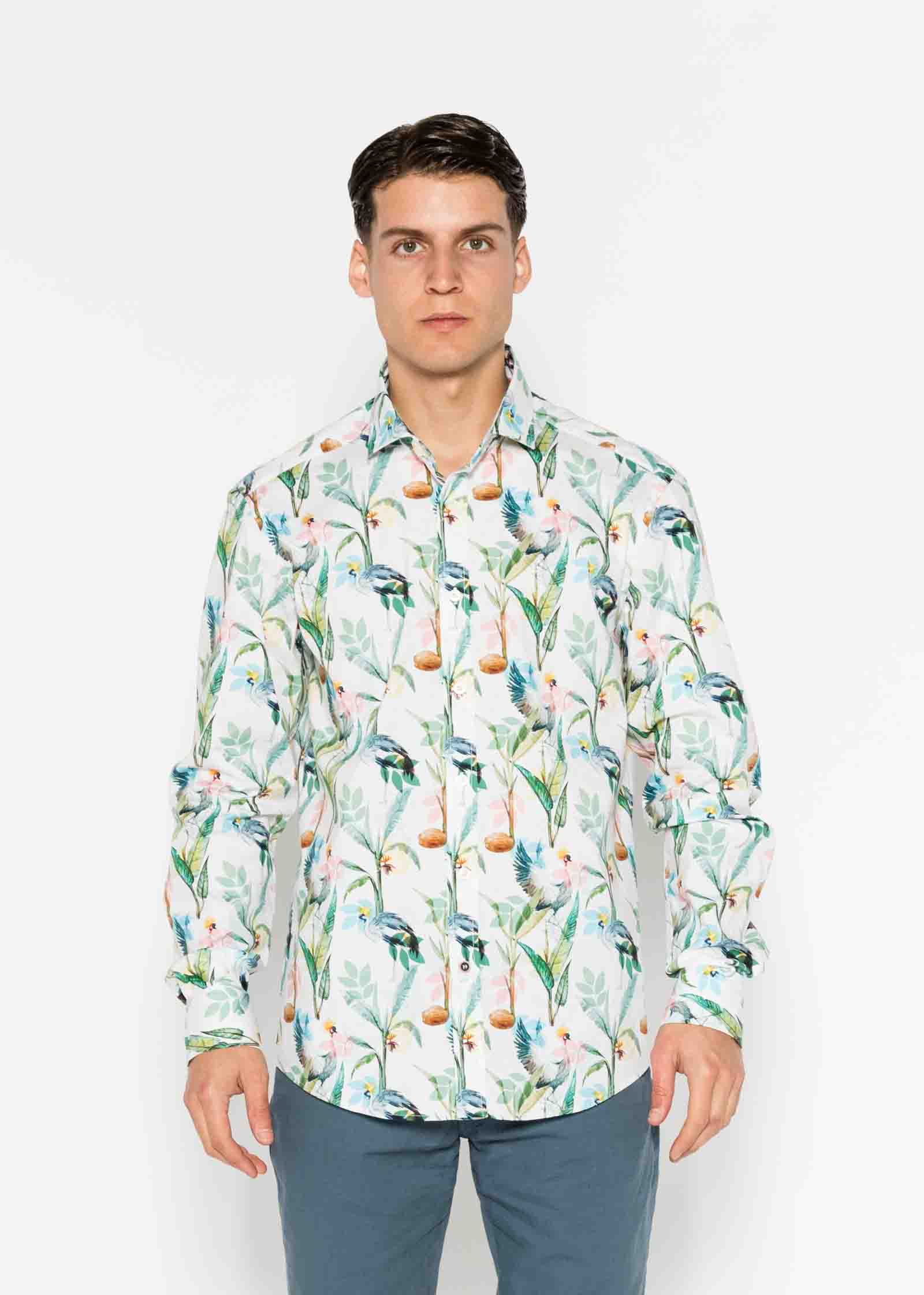 BALEARICA ELASTANE PRINTED SHIRT