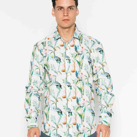 BALEARICA ELASTANE PRINTED SHIRT