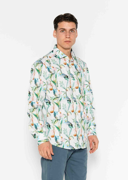 BALEARICA ELASTANE PRINTED SHIRT