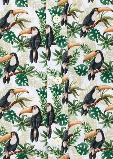 TOUCAN ELASTANE PRINTED SHIRT