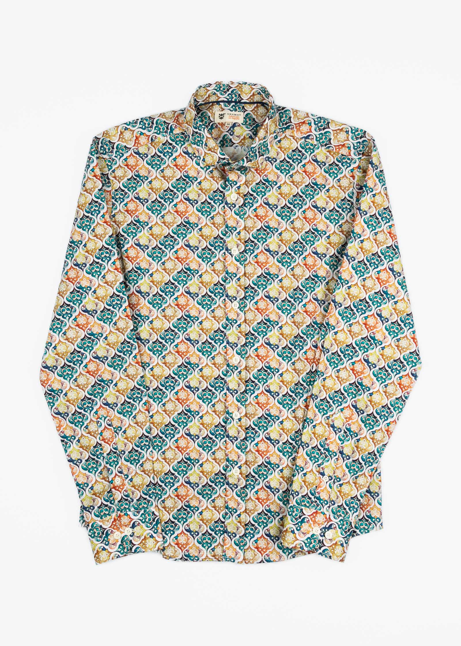MOROCCO ELASTANE PRINTED SHIRT