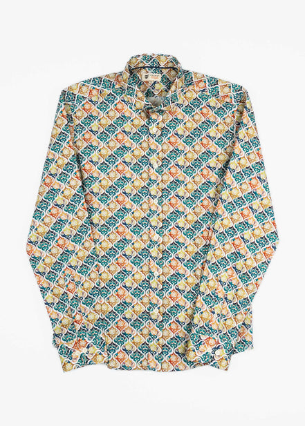 MOROCCO ELASTANE PRINTED SHIRT