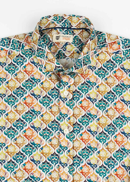 MOROCCO ELASTANE PRINTED SHIRT