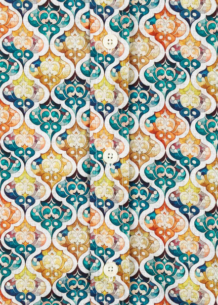 MOROCCO ELASTANE PRINTED SHIRT