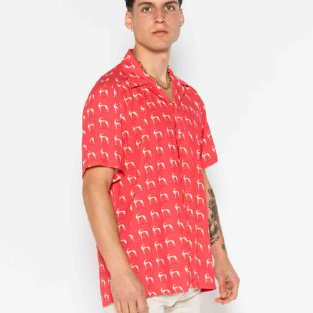 S/S BOWLING VISCOSE GREYHOUND SHIRT