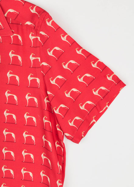 S/S BOWLING VISCOSE GREYHOUND SHIRT