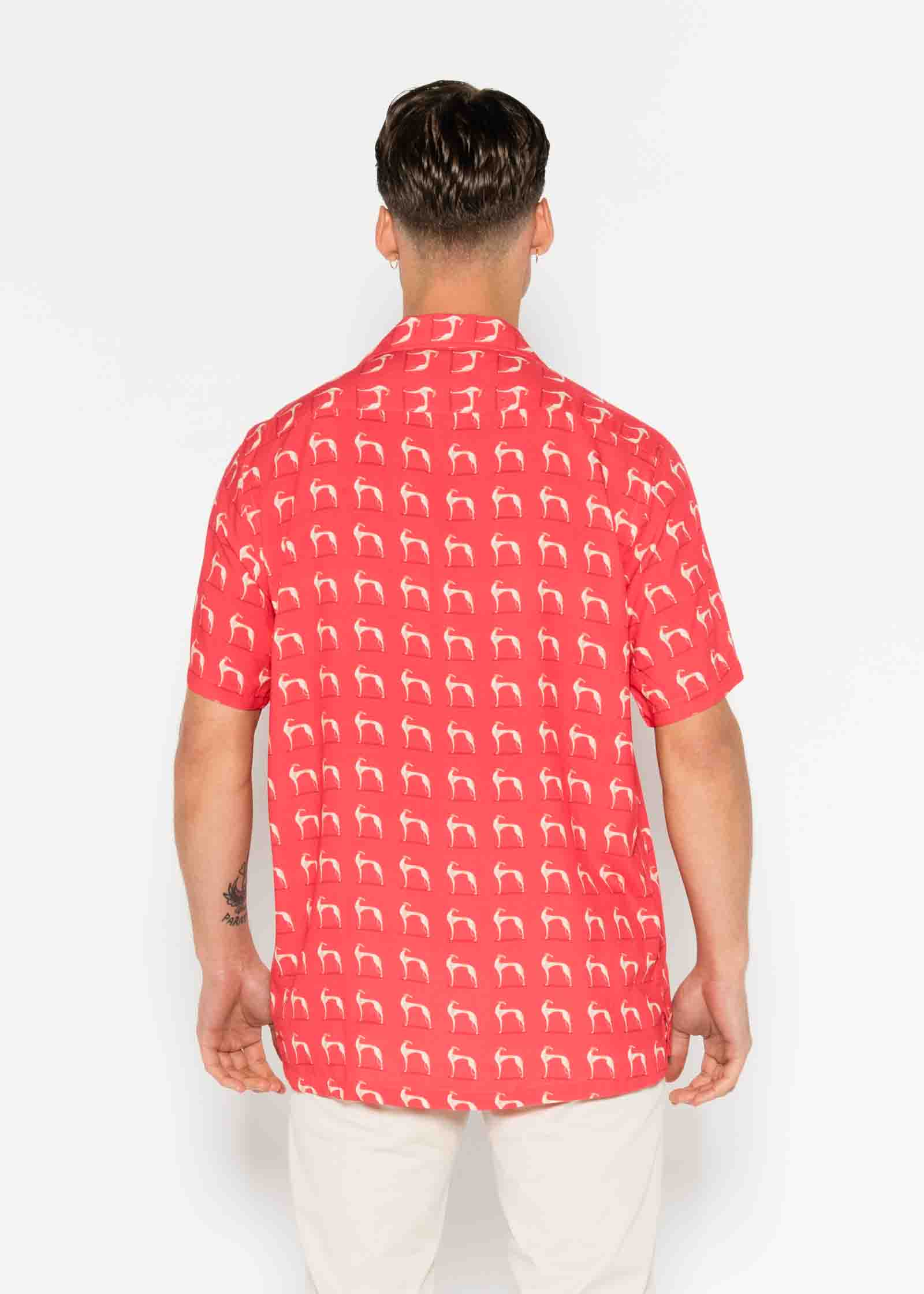 S/S BOWLING VISCOSE GREYHOUND SHIRT