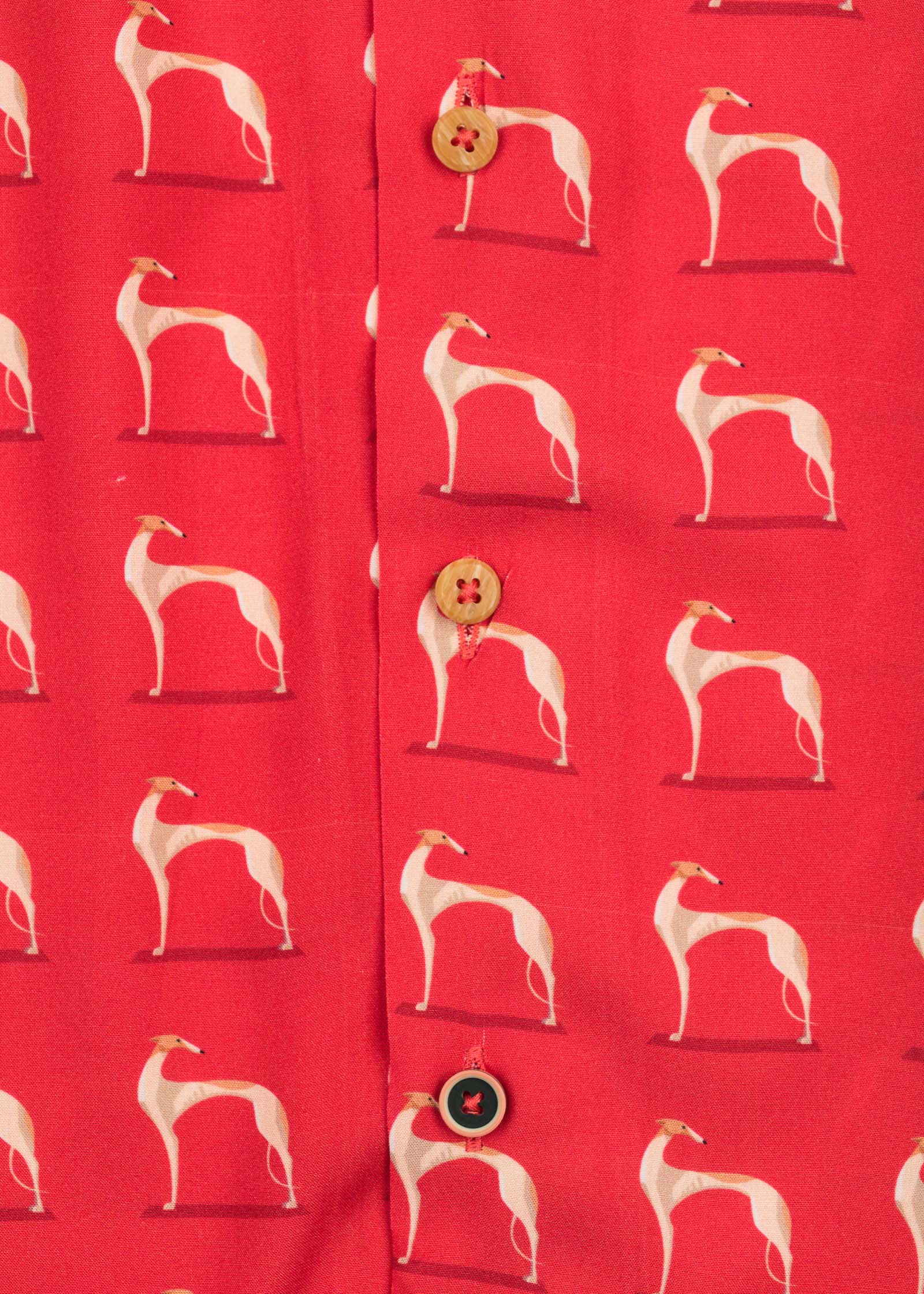 S/S BOWLING VISCOSE GREYHOUND SHIRT