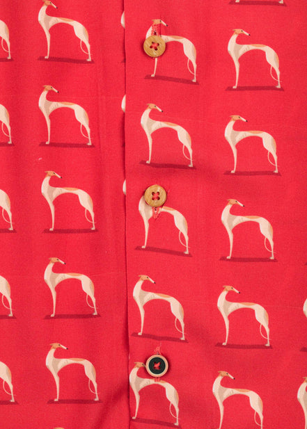 S/S BOWLING VISCOSE GREYHOUND SHIRT