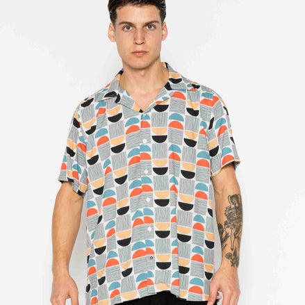 MINIMALIST VISCOSE BOWLING SHIRT