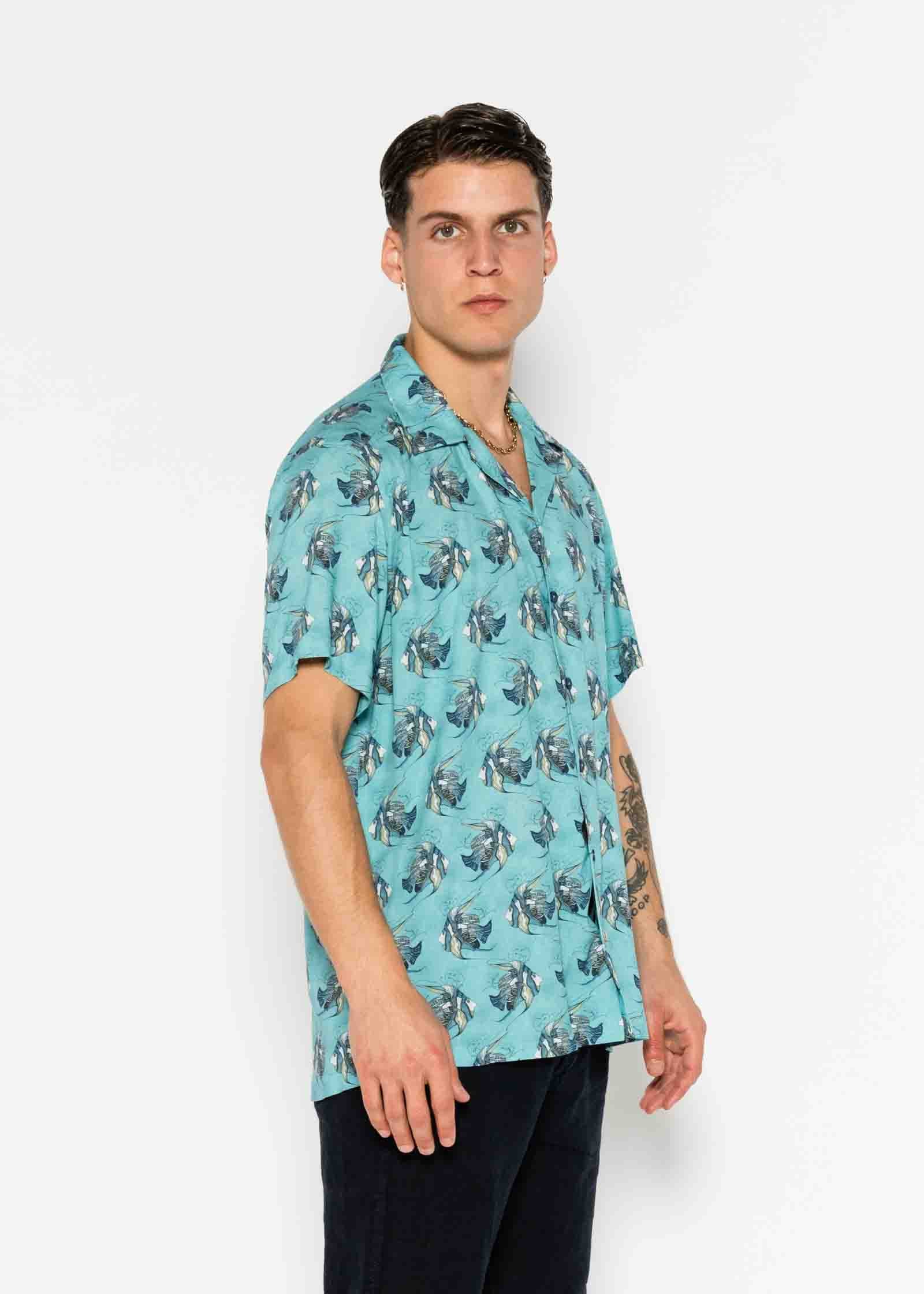 M/C VISCOSE HYPNOTIC BOWLING SHIRT