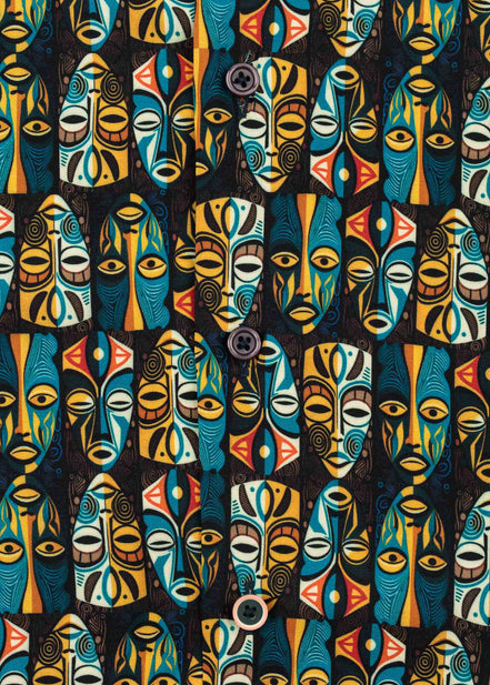 CAMISA M/C BOWLING VOILÈ TRIBAL
