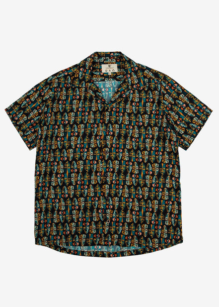 VISCOSE TRIBAL BOWLING SHIRT