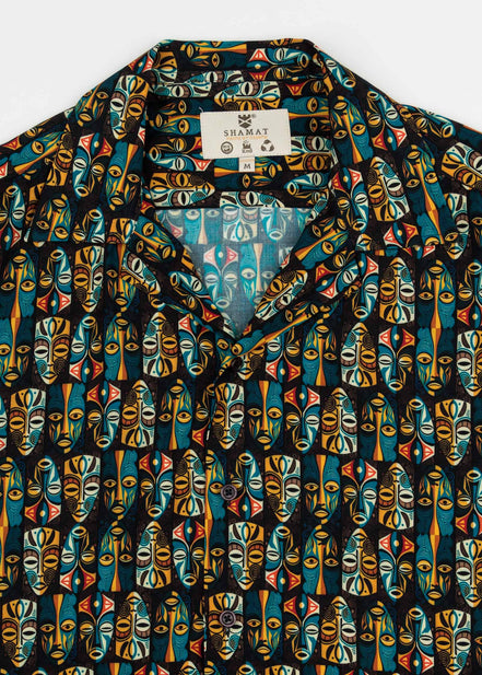 VISCOSE TRIBAL BOWLING SHIRT