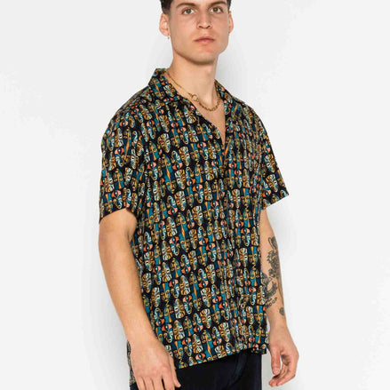 VISCOSE TRIBAL BOWLING SHIRT
