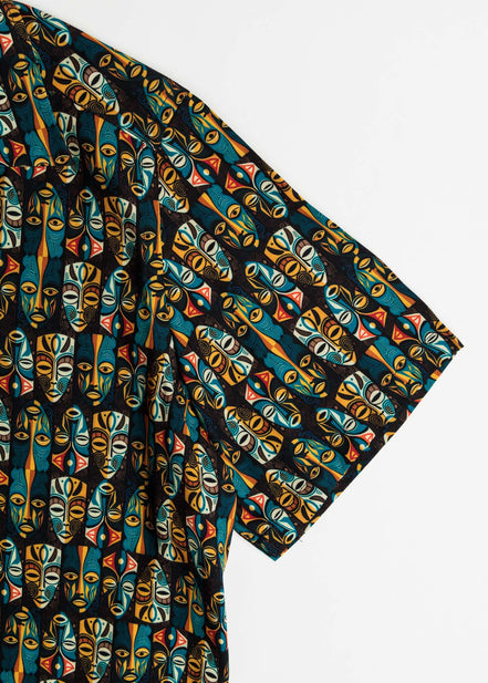 VISCOSE TRIBAL BOWLING SHIRT